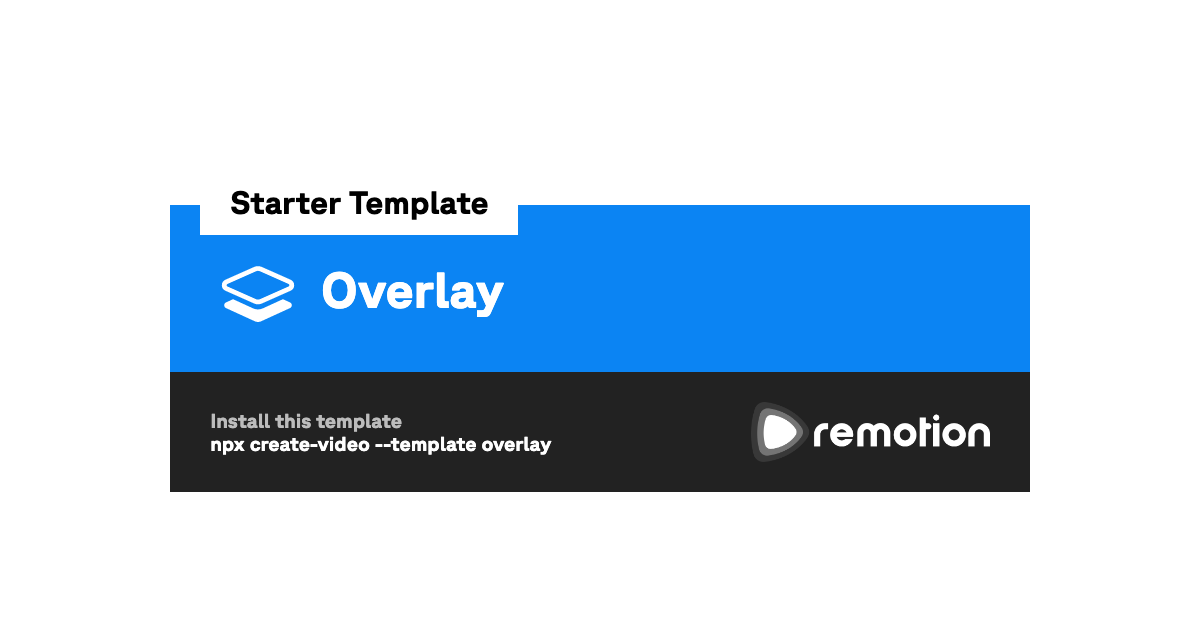 Overlay Remotion Template Overlay Remotion Template