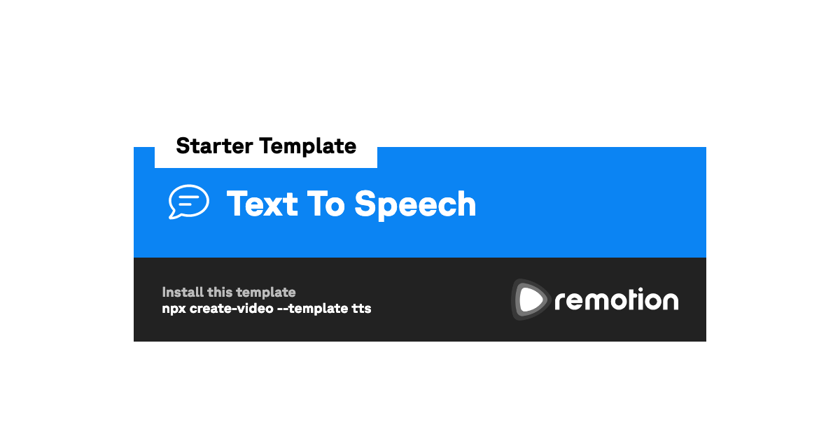 TTS (Azure) Remotion Template TTS (Azure) Remotion Template